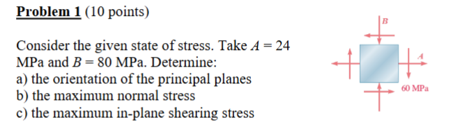 Solved Problem 1 (10 ﻿points) ﻿Consider the given state of | Chegg.com