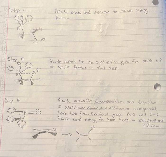 PLEASE PROVIDE THE FULL MECHANISM FOR THE WITTIG | Chegg.com