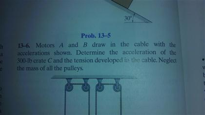 Solved Motors A And B Draw In The Cable With The | Chegg.com | Chegg.com