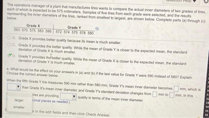 Solved The operations manager of a plant that manufactures | Chegg.com