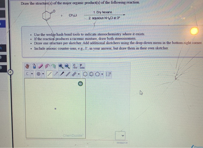 Solved Draw The Structure(s) Of The Major Organic Product(s) | Chegg.com