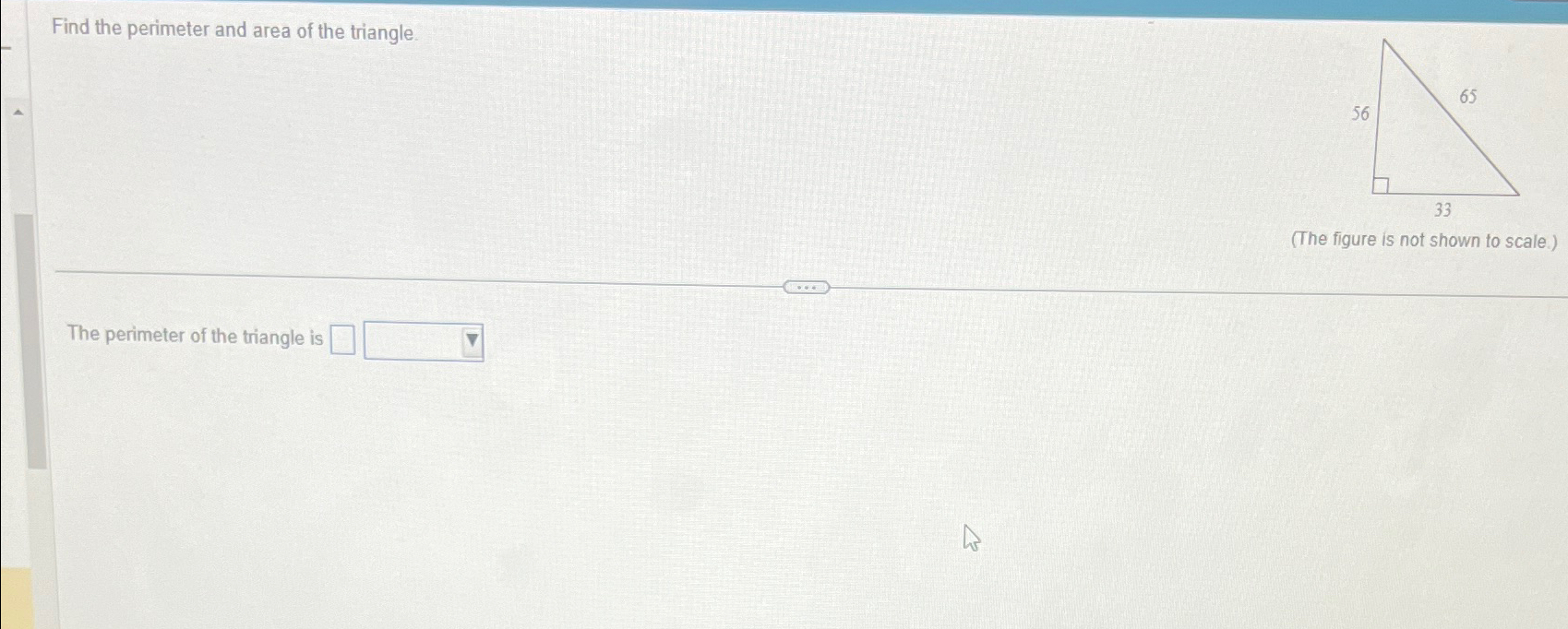 Solved Find the perimeter and area of the triangle.(The | Chegg.com