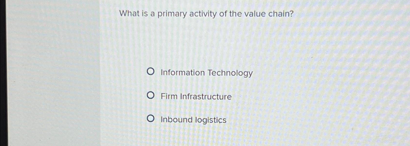 Value Chain Information