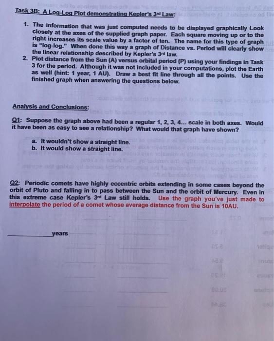 kepler's law assignment