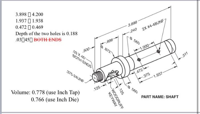 Solved Can you create the shaft in soludworks using step bt | Chegg.com