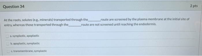Solved Question 29 Which of the following does NOT | Chegg.com