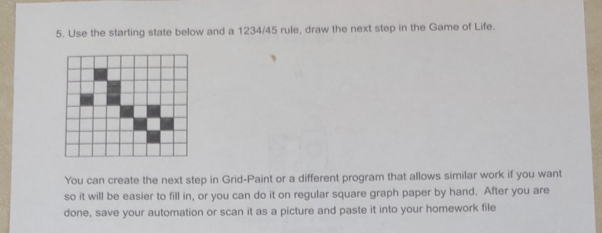 Solved please give a step by step for question 5 and include | Chegg.com