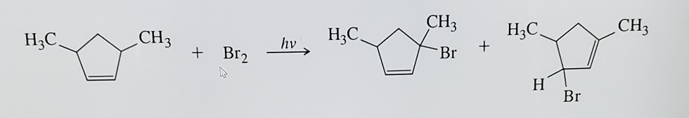 Solved from the following free radical rxn these products | Chegg.com