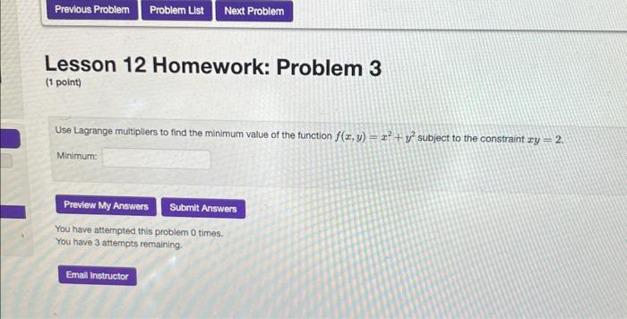 lesson 12 homework 3.1 answer key