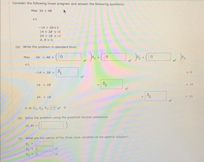 Solved Consider the following linear program and answer the | Chegg.com