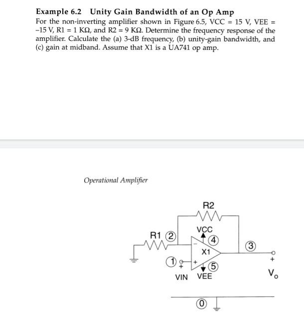 Solved Example 6.2 Unity Gain Bandwidth of an Op Amp For the