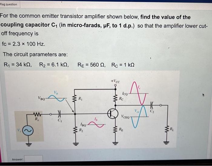 Solved A fixed bias configuration JFET amplifier has a | Chegg.com