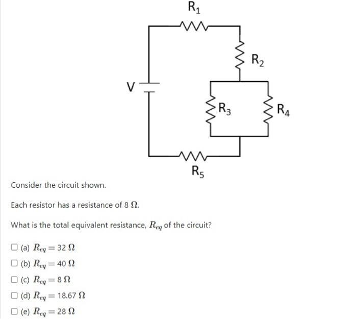 Solved R1 M R2 V R3 RA w W RS Consider the circuit shown. | Chegg.com