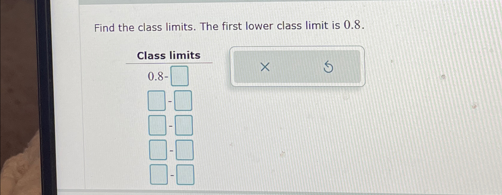 Solved Find the class limits. ﻿The first lower class limit | Chegg.com