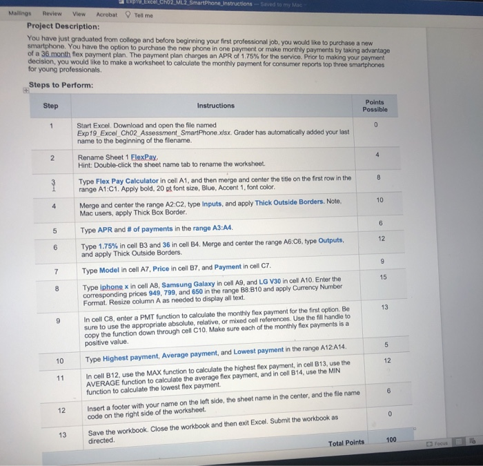 Excel Cho2 Ml2 Smartphone Instructions Saved To My Chegg Com