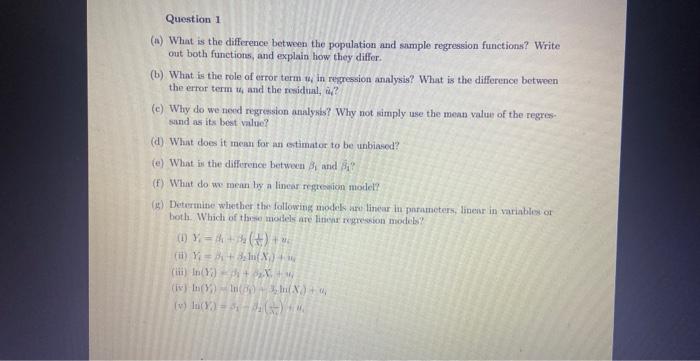 Solved (in) What is the difference between the population | Chegg.com