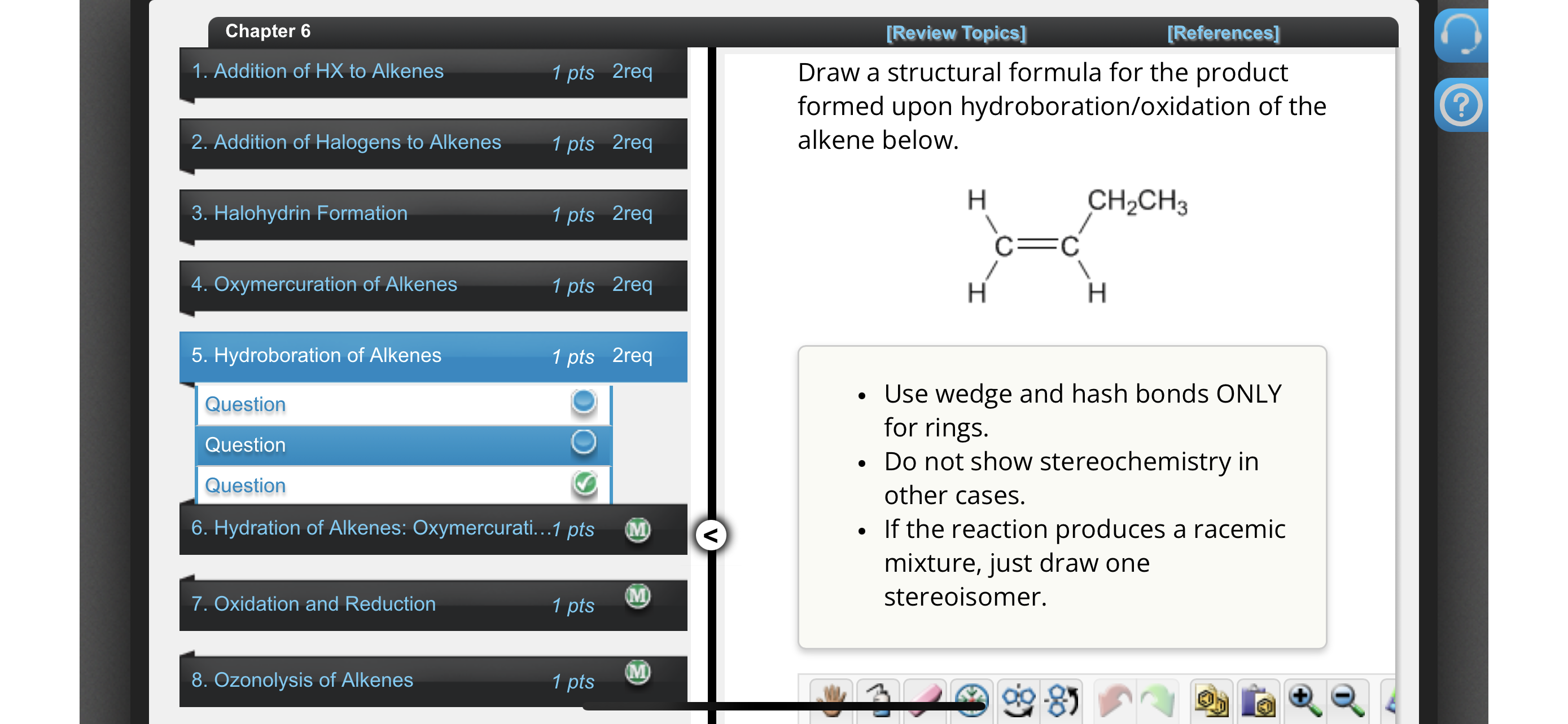 Solved Draw a structural formula for the product formed upon | Chegg.com