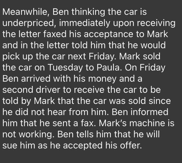 Solved Meanwhile, Ben thinking the car is underpriced, | Chegg.com