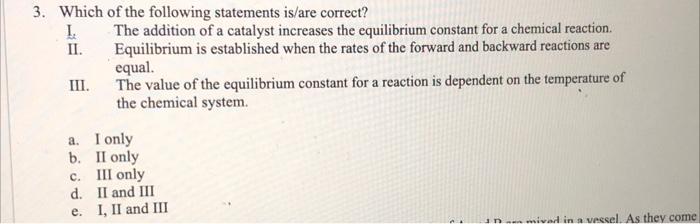 Solved 3. Which of the following statements is/are correct? | Chegg.com