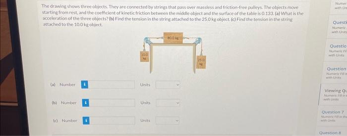 [Solved]: The Drawing Shows Three Objects. They Are Connect