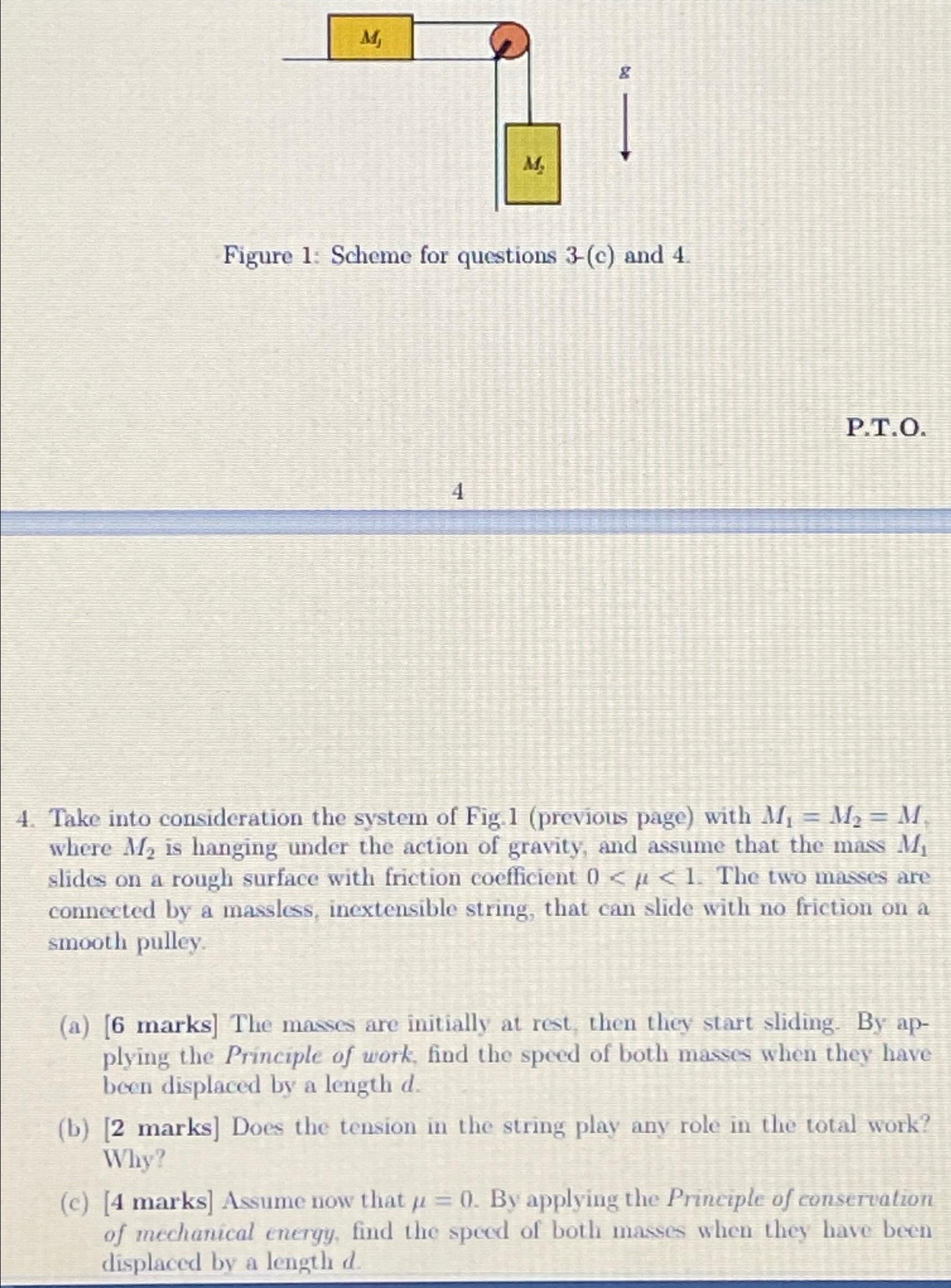 Solved Figure 1: Scheme for questions 3 -(c) ﻿and | Chegg.com