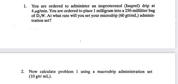 Microdrip vs macrodrip set