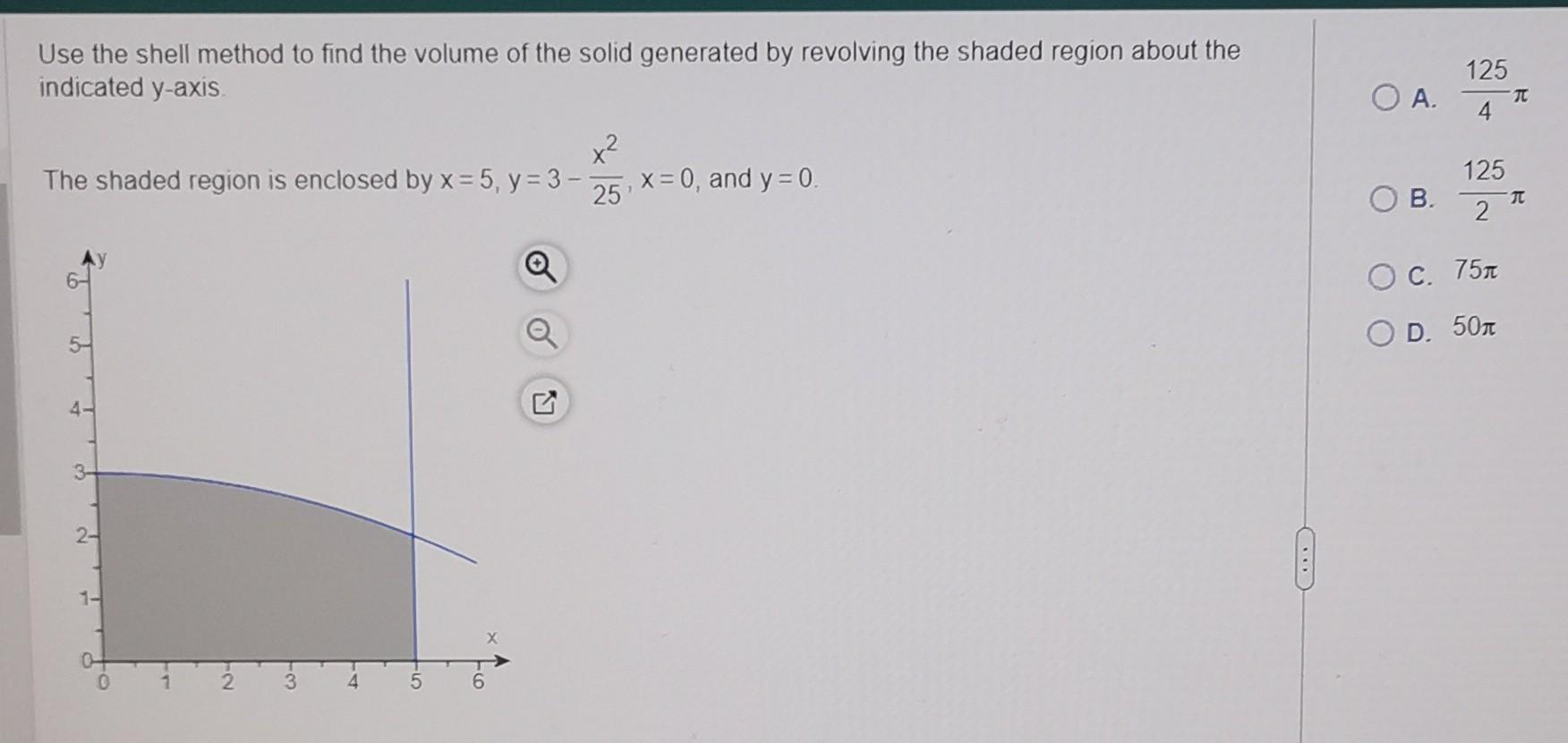 Solved Use the shell method to find the volume of the solid | Chegg.com