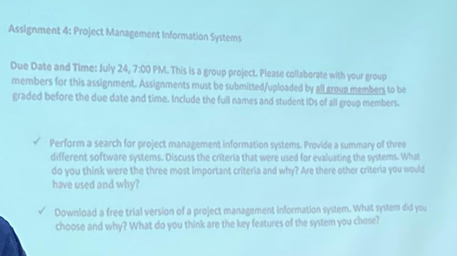 Solved Perform a search for project management information | Chegg.com