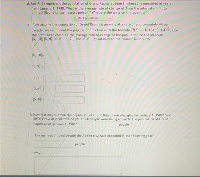 [Solved] ing to the U.S. census, the population of the cit