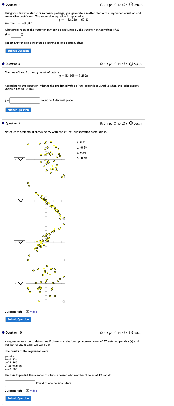 Solved Using your favorite statistics software package, you | Chegg.com