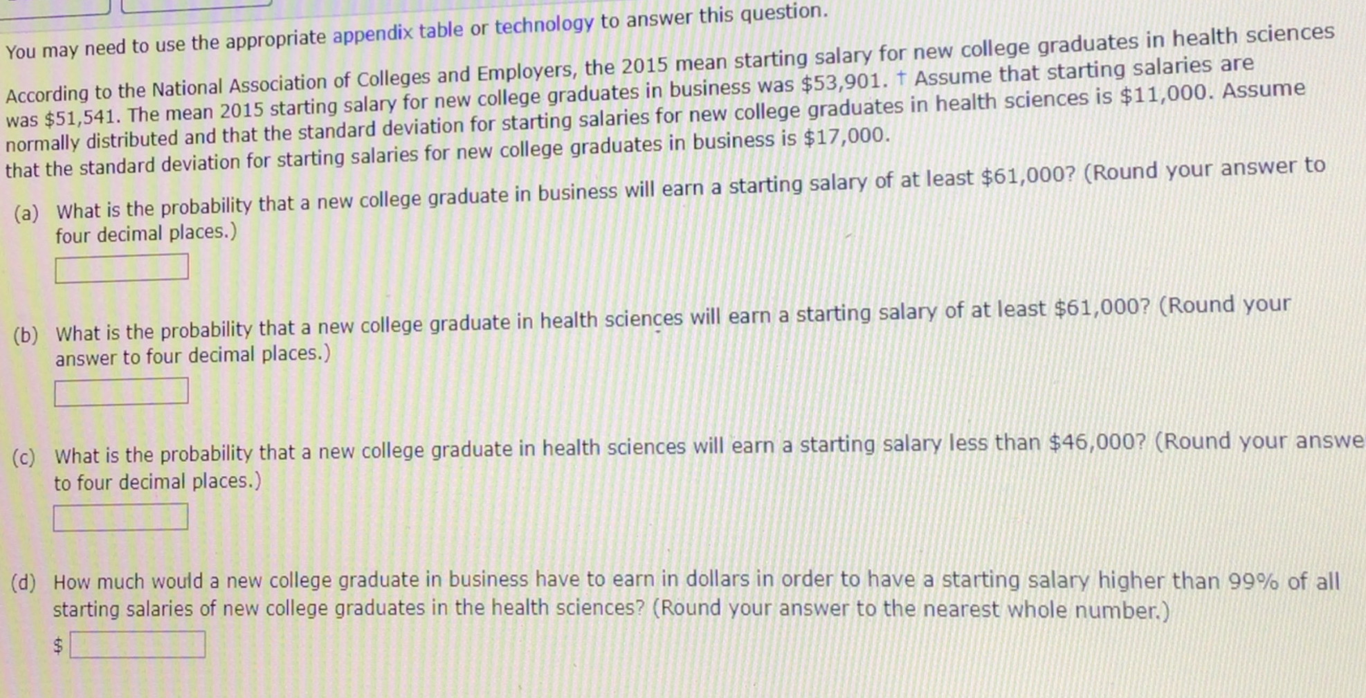 Solved You may need to use the appropriate appendix table or | Chegg.com