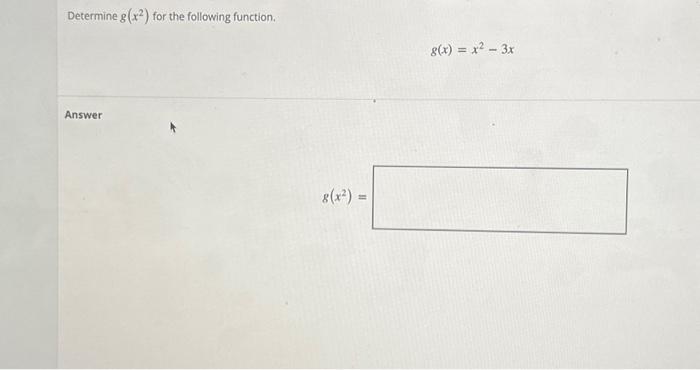 Solved Determine G X2 For The Following Function