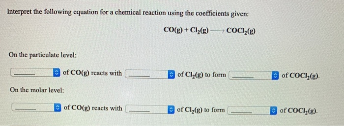 Solved: When The Following Molecular Equation Is Balanced ...