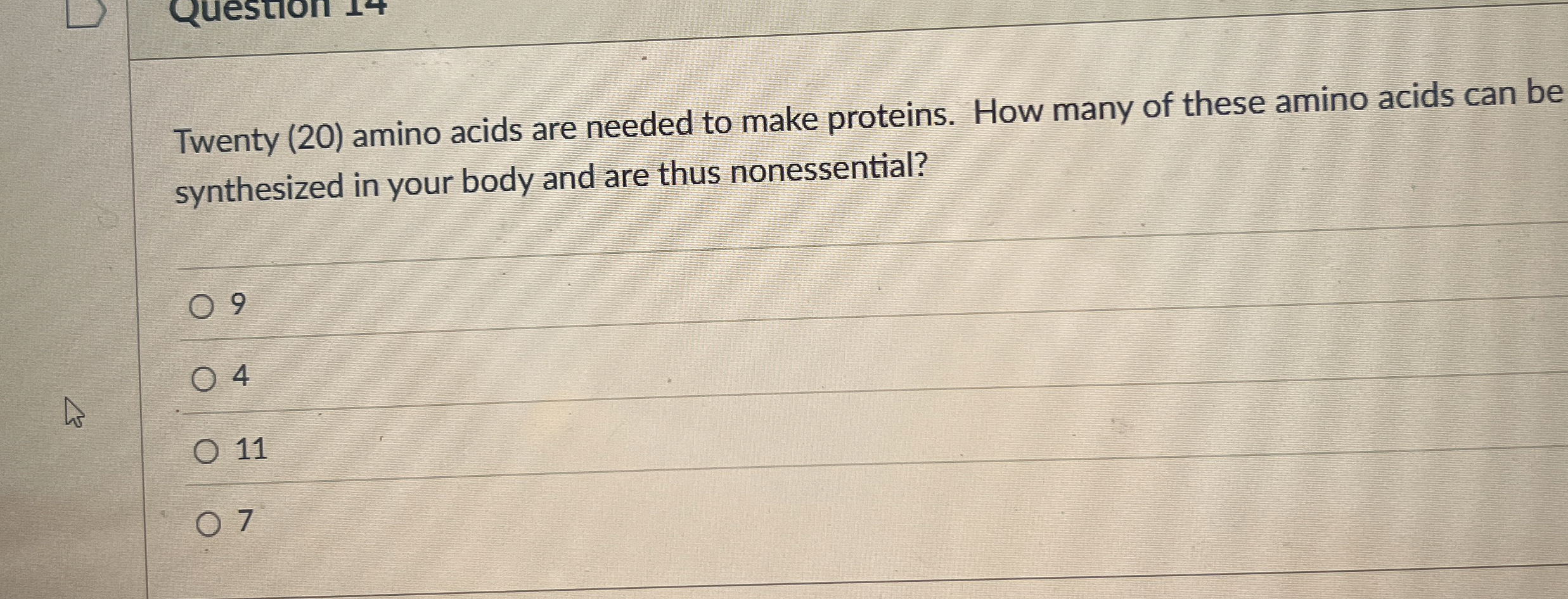 Solved Twenty (20) ﻿amino acids are needed to make proteins.