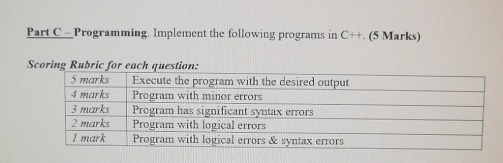 Solved Part C Programming Implement The Following 2428