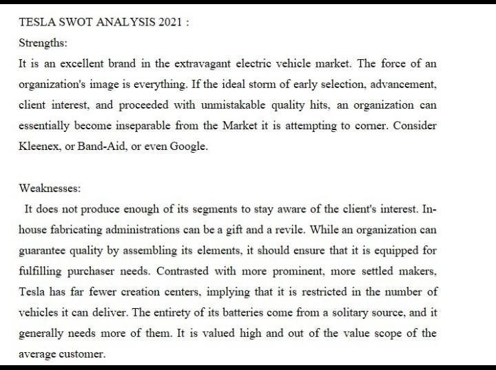 lexus swot analysis