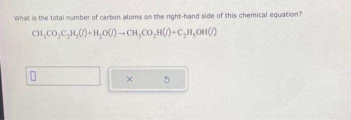 Solved What is the total number of carbon atoms on the | Chegg.com