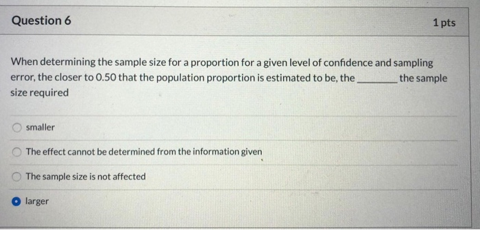 Solved Question 7 1 Pts The President Of A University Would | Chegg.com