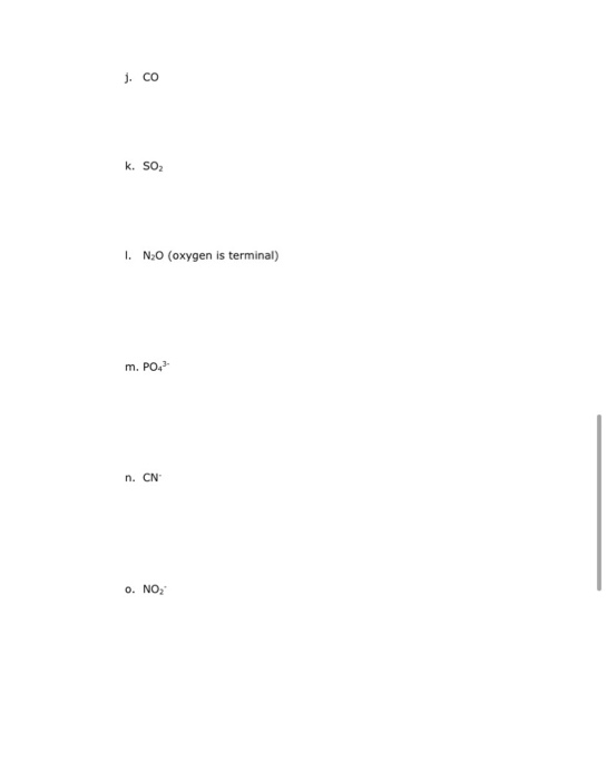 Solved 6. Draw the Lewis structure for each molecule. After | Chegg.com