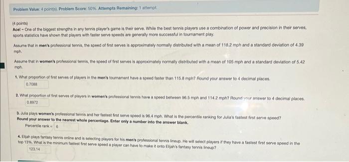 Solved 2 anawers are wrong and 2 are right, im just not sure | Chegg.com