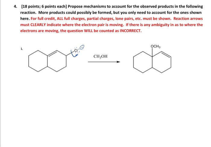 Solved 4. [18 points; 6 points each] Propose mechanisms to | Chegg.com