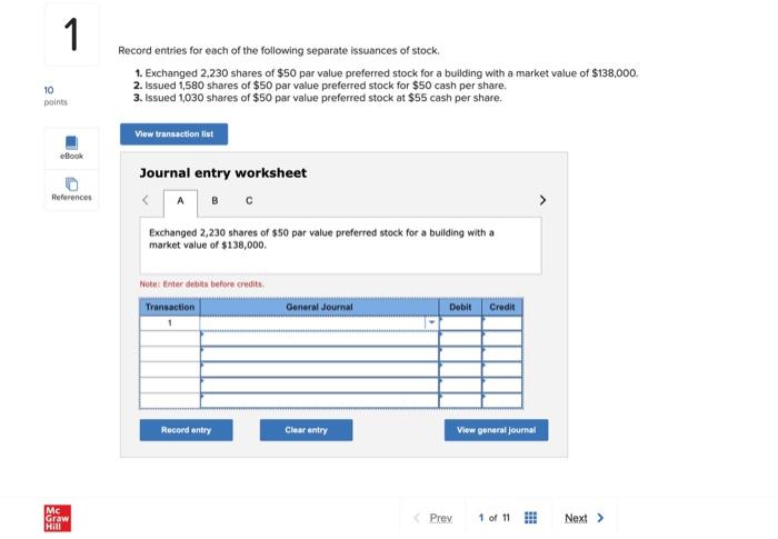 Solved Record entries for each of the following separate | Chegg.com