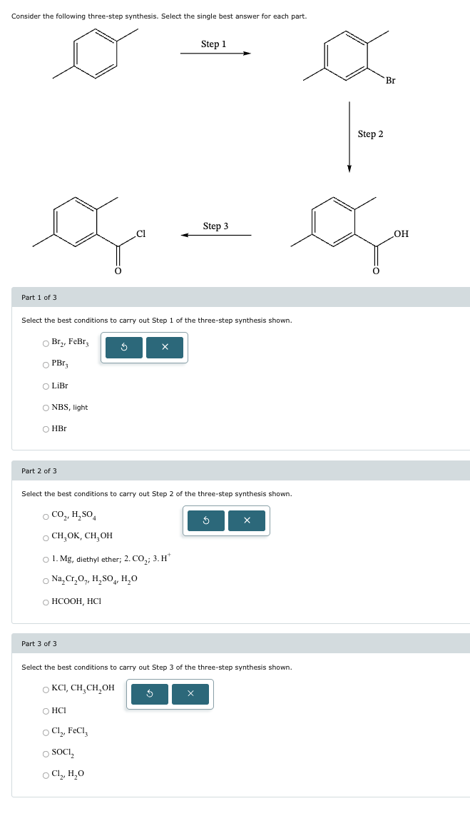 Solved Consider the following three-step synthesis. Select | Chegg.com