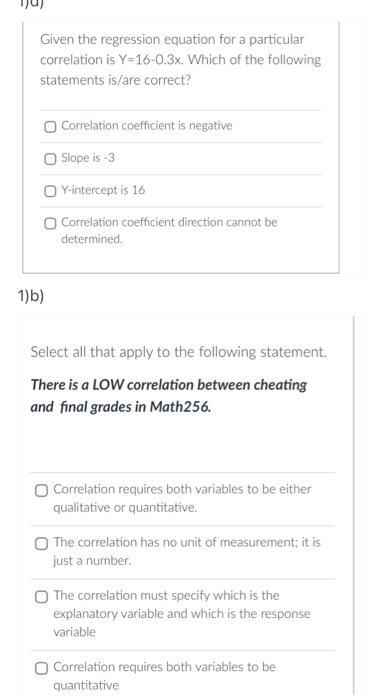 Solved Given the regression equation for a particular | Chegg.com