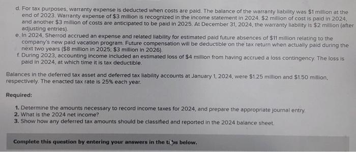 Solved Sherrod, Incorporated, reported pretax accounting | Chegg.com