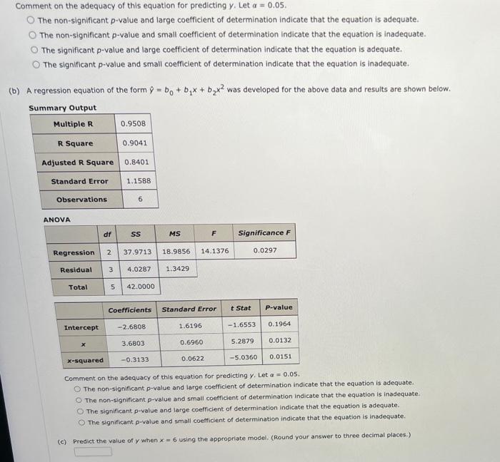 Solved Consider the following data for two variables x and | Chegg.com