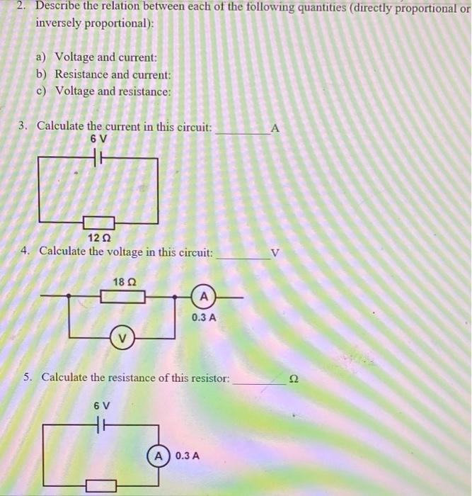 Solved 2. Describe The Relation Between Each Of The | Chegg.com