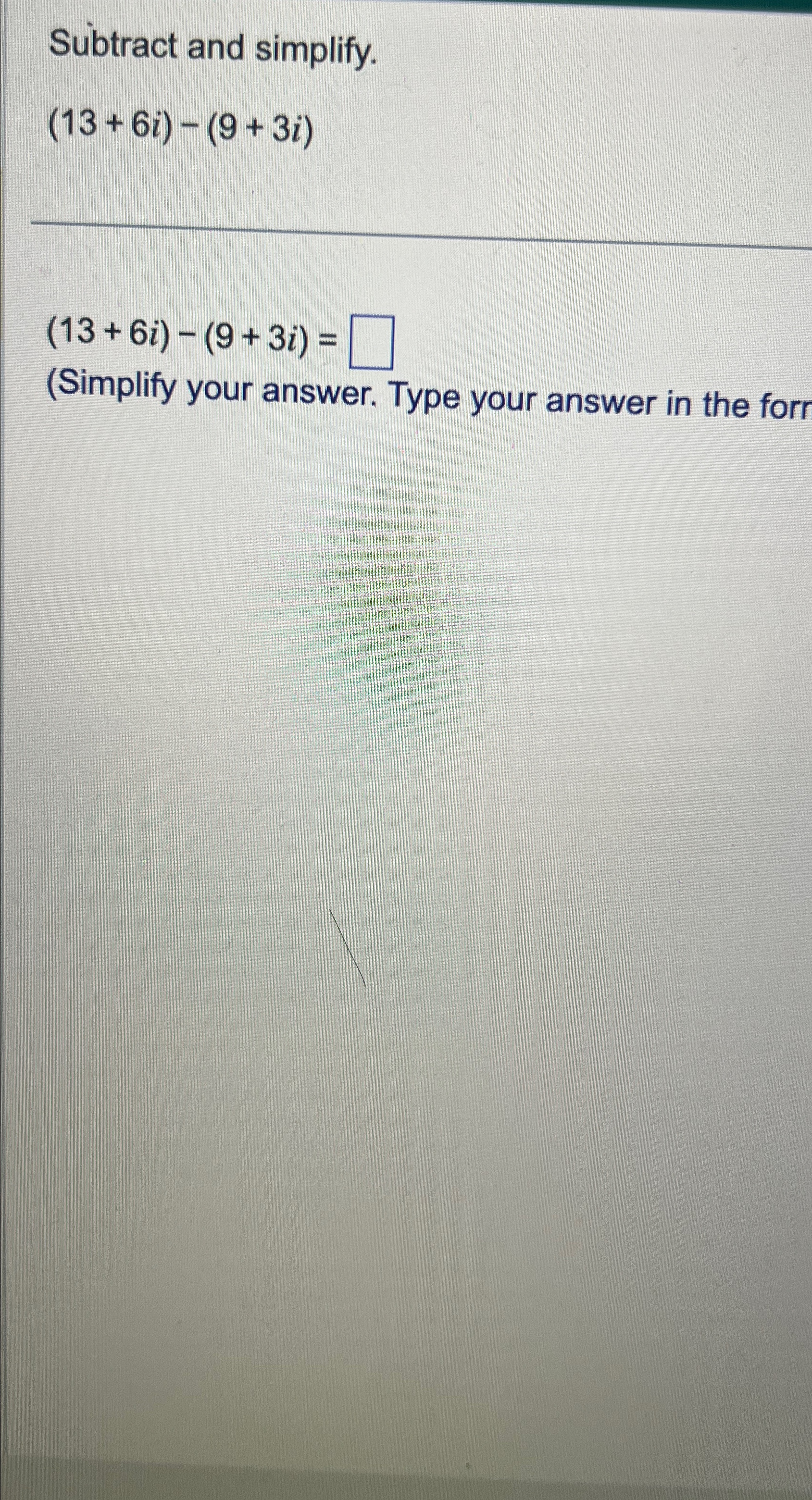 Solved Subtract and | Chegg.com