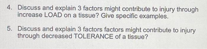 Solved 4. Discuss and explain 3 factors might contribute to | Chegg.com