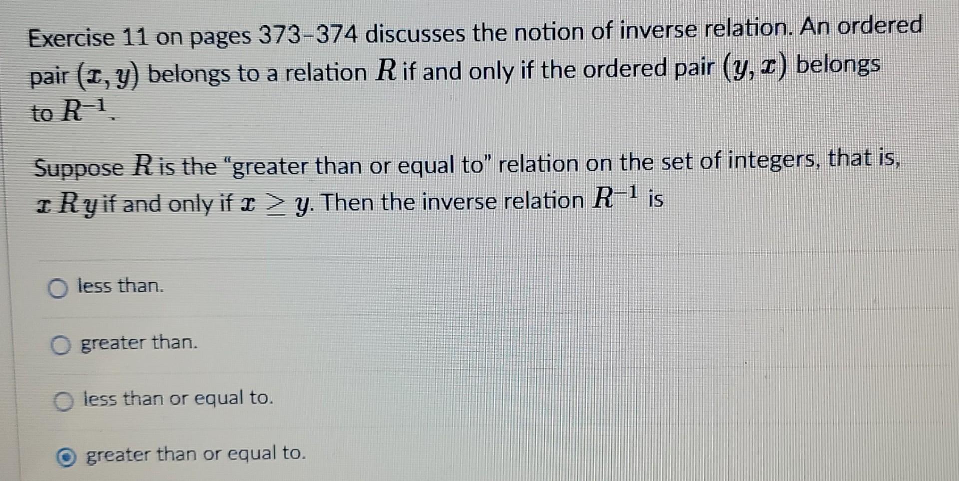 Solved Suppose A is the set {N, Z,Q,R} whose elements are | Chegg.com